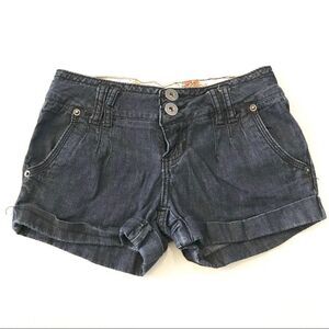 ZCO Jeans Denim Cuffed Shorts Double Button Size 3